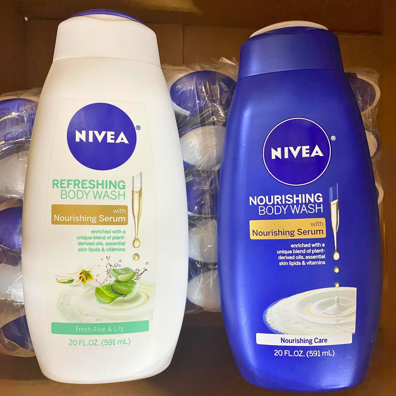 Nivea Nourishing Body Wash & Nivea Refreshing Body Wash 