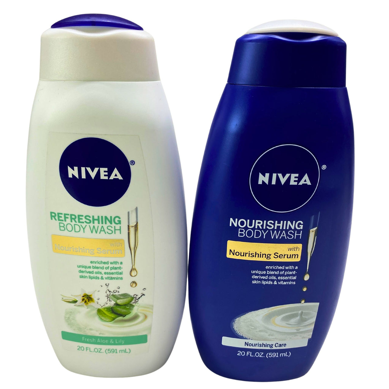 Nivea Nourishing Body Wash & Nivea Refreshing Body Wash 