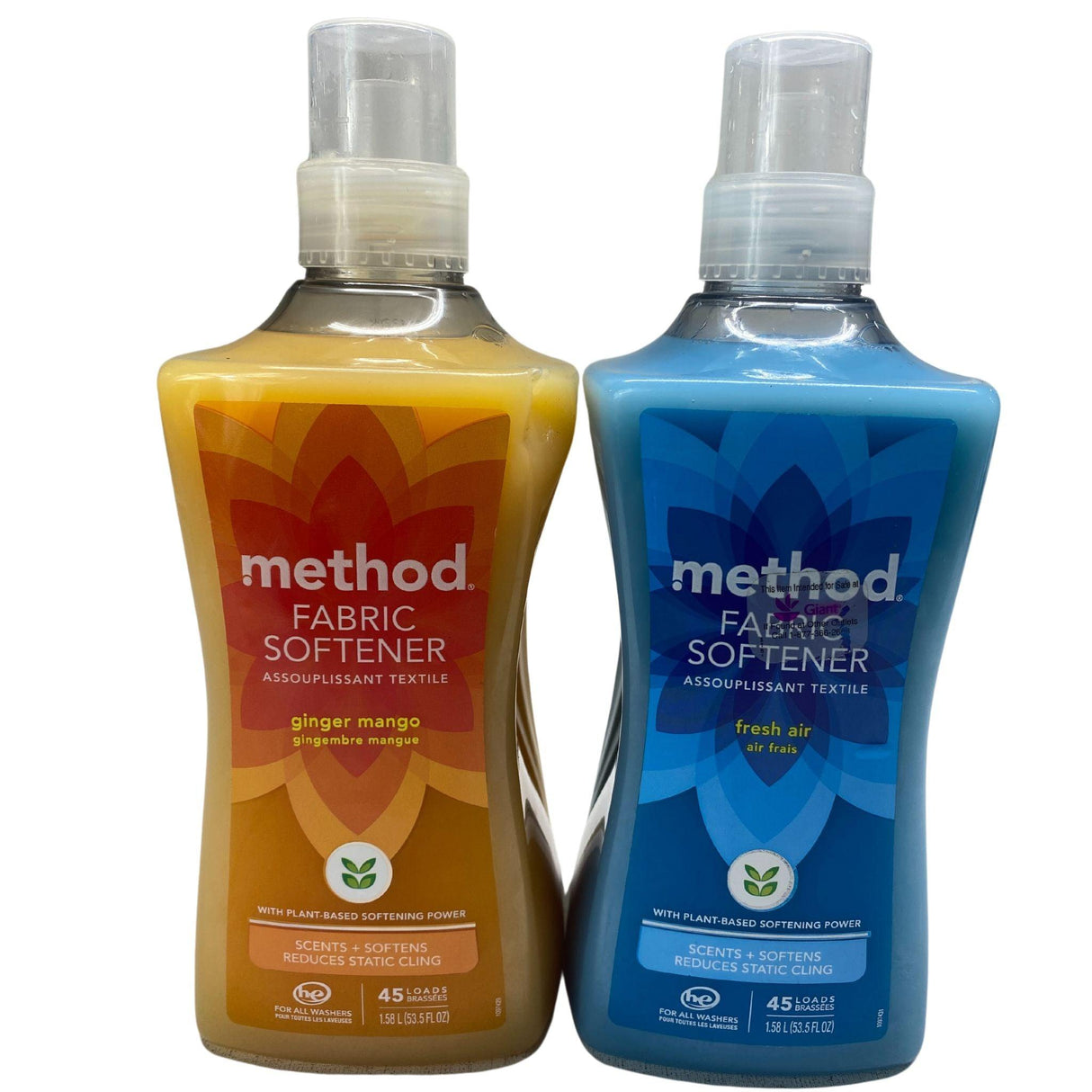 Method Fabric Softener Ginger Mango and Fresh Air 53.5 FL OZ