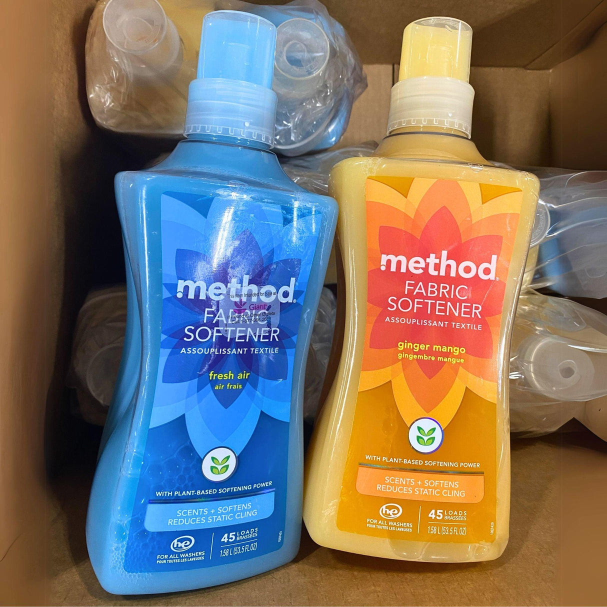 Method Fabric Softener Ginger Mango and Fresh Air 53.5 FL OZ