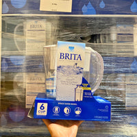 Thumbnail for BRITA SPACESAVER PITCHER WHITE 6 CUP and Water Bottle 