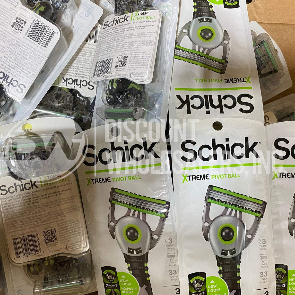 Schick Xtreme Pivot Ball 3 Disposable Razors (60 Pcs Lot)