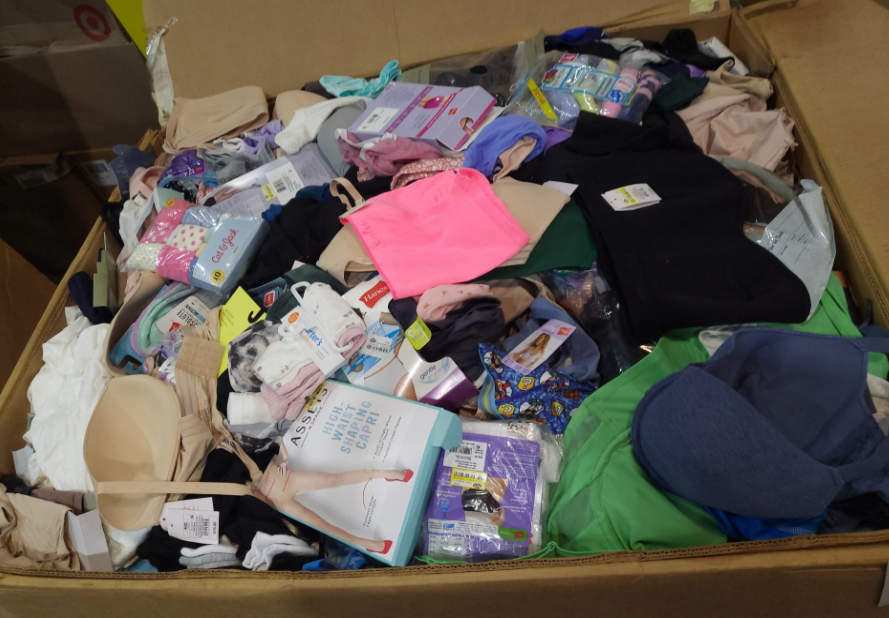 TGT Undergarment Gaylord Pallets – Men’s, Women’s & Children’s Mixed Returns & Shelf Pulls