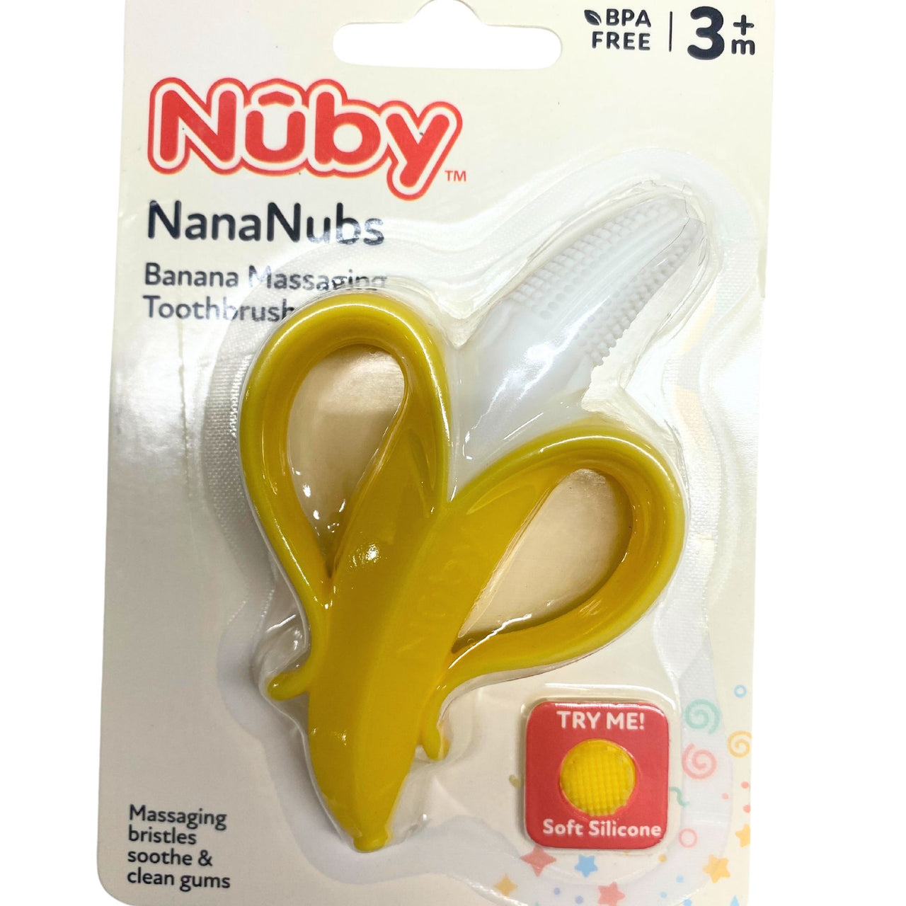 Nuby Nananubs Massaging Toothbrush, Massaging Bristles Soothe & Clean Gums