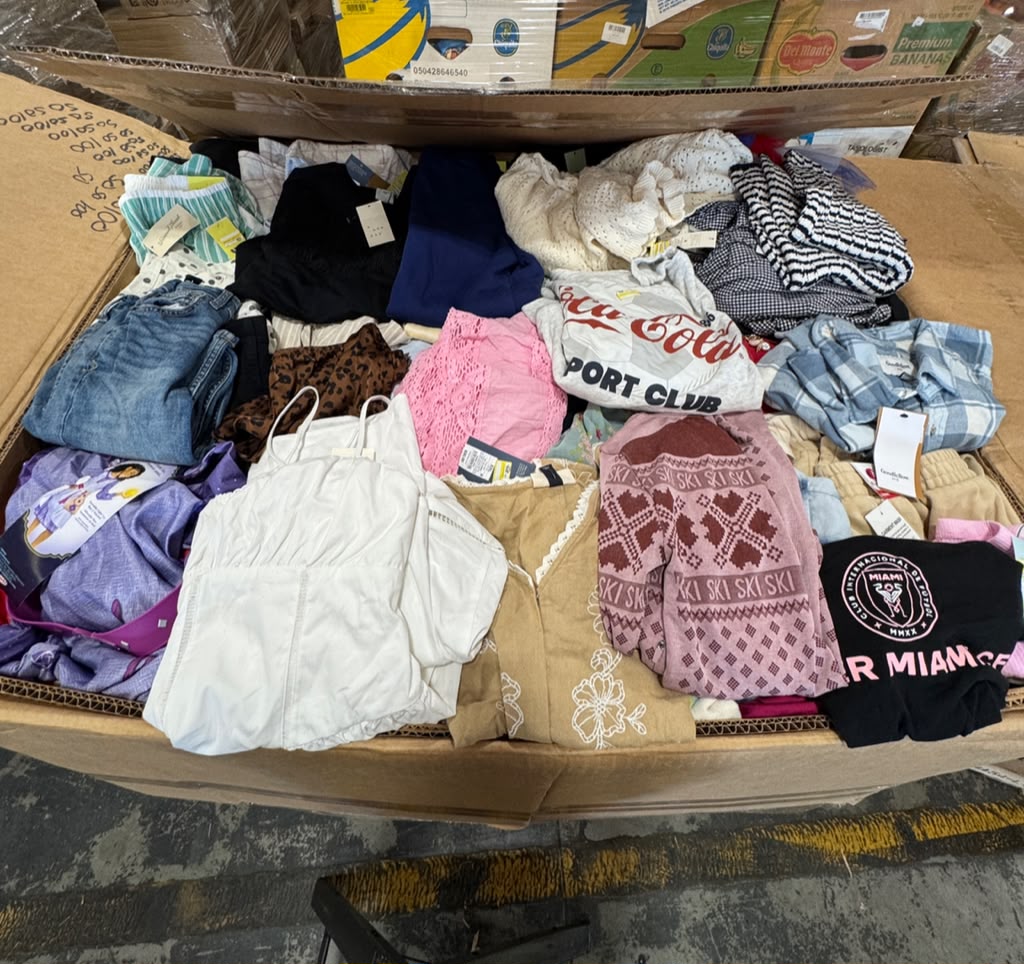 Camiones Completos de Ropa Mixta TGT – Ropa de Mujer, Hombre y Niños (26 Pallets Por Camión)