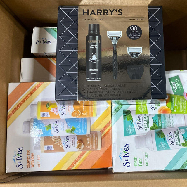 St Ives Fresh Face & Shower me with Love Gift Sets + Harrys Shave Set Assorted Mix