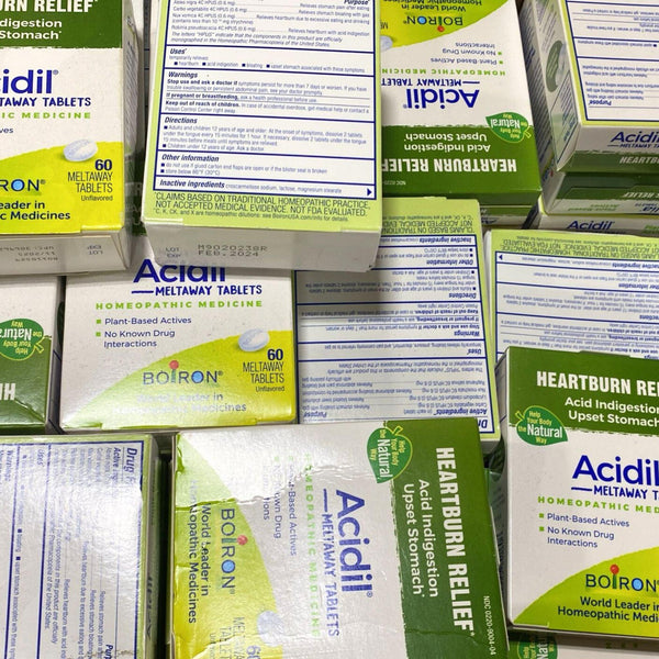 Acidil Meltaway Tablets Heartburn Relief Acid Indigestion/Upset Stomach (50 Pcs Lot) - Discount Wholesalers Inc
