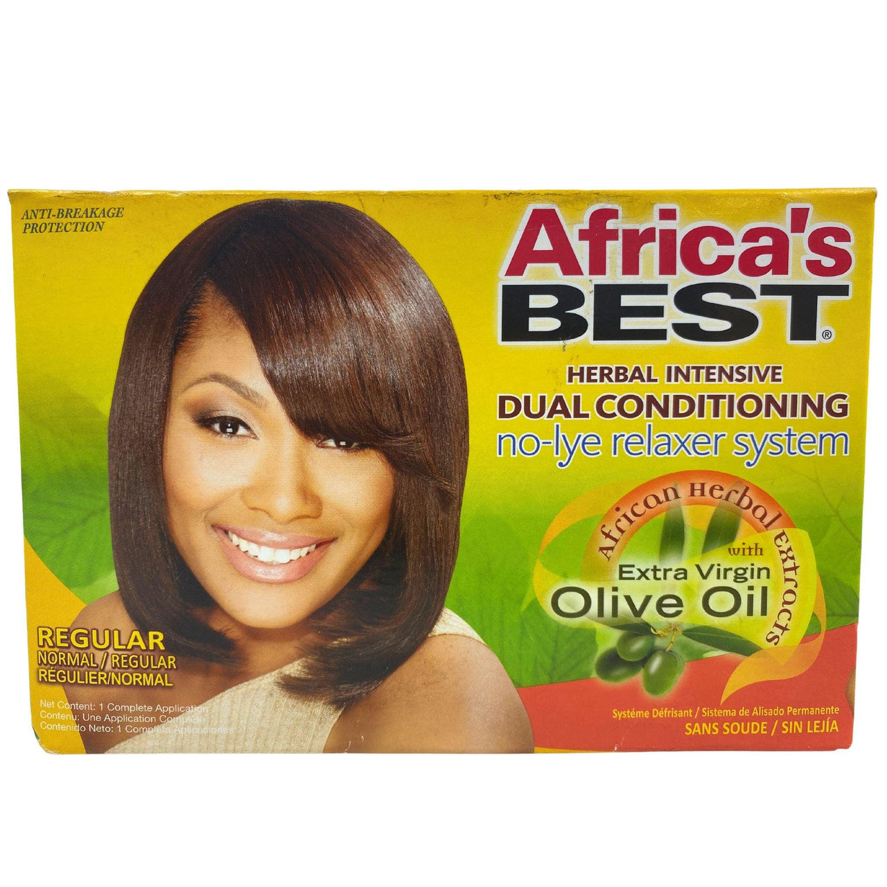 Africa's Best Herbal Intensive Dual Conditioning No-Lye Rellaxer System (70 Pcs Lot) - Discount Wholesalers Inc