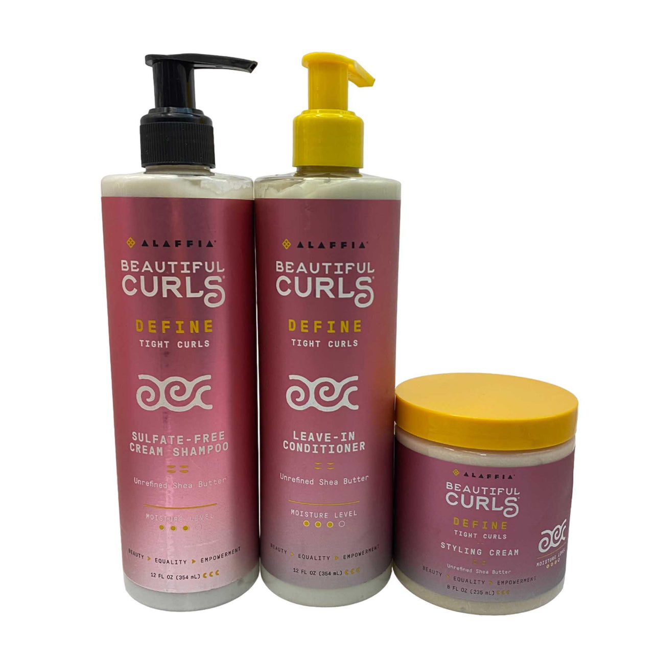 Alaffia Beautiful Curls Define Shampoo and Conditioner Set (50 Pcs Box) - Discount Wholesalers Inc