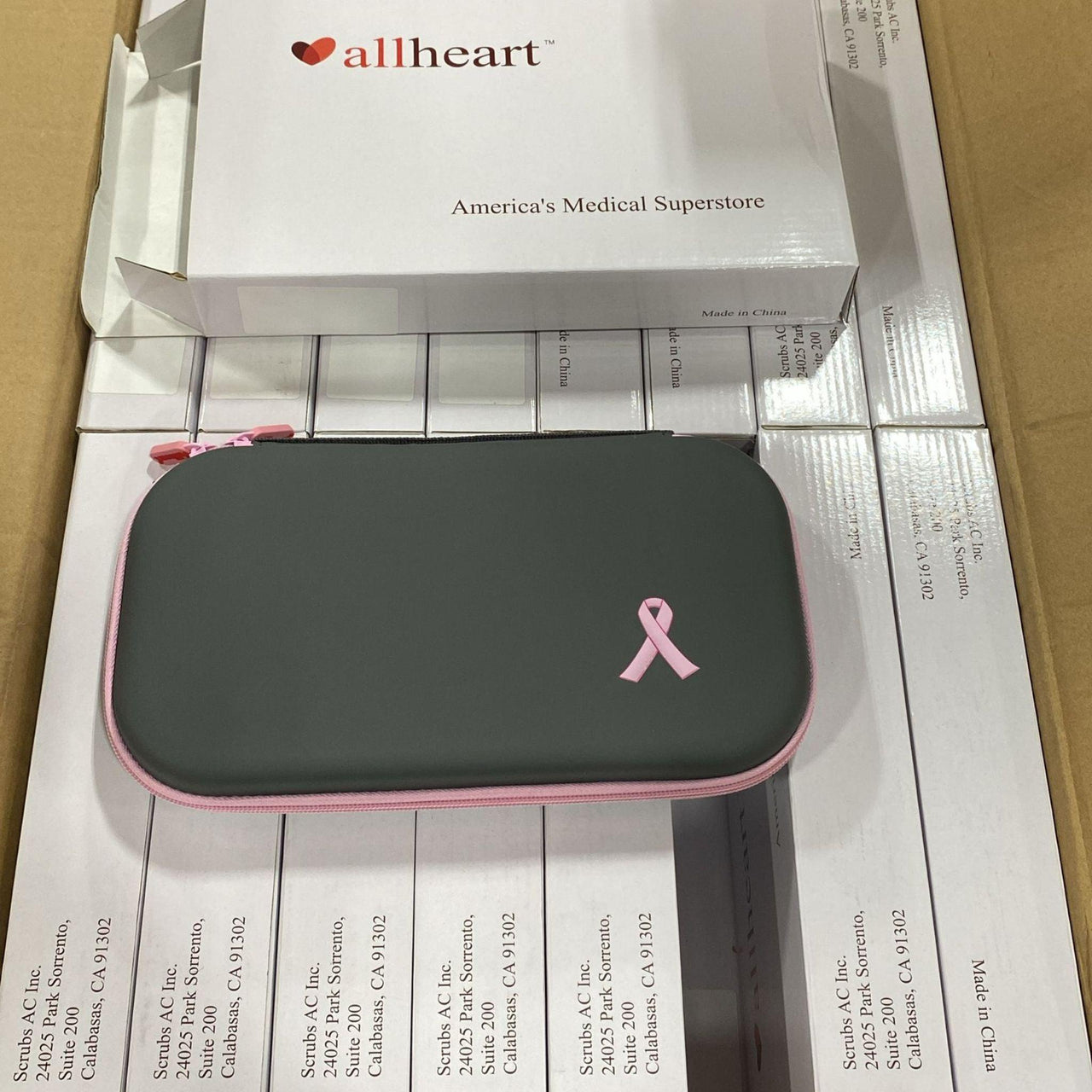 Allheart Breast Cancer Stethoscope Case (48 Pcs Lot) - Discount Wholesalers Inc