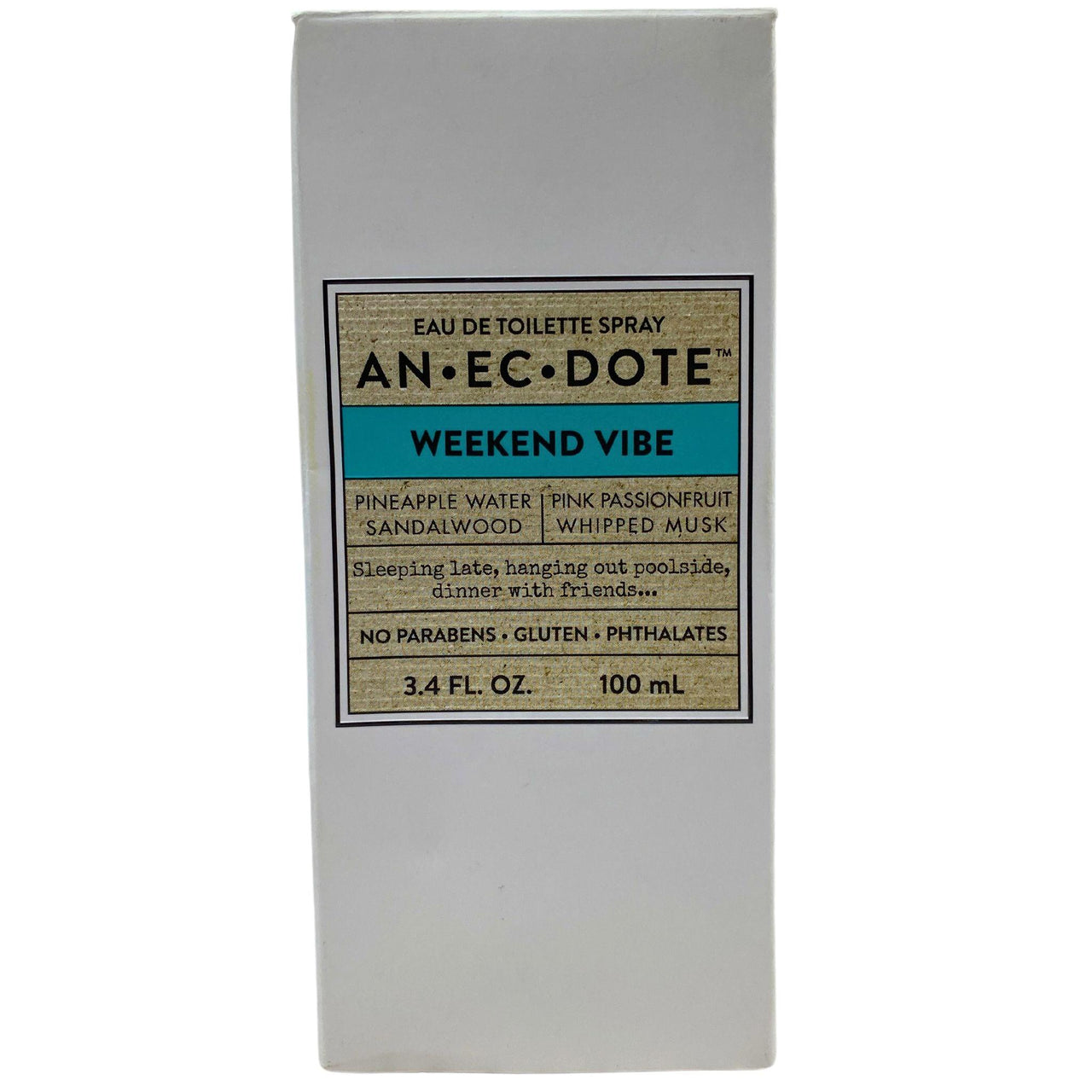Anecdote Weekend Vibe Pineapple Water Sandalwood|Pink Passionfruit Whipped Musk 3.4OZ (50 Pcs Lot) - Discount Wholesalers Inc