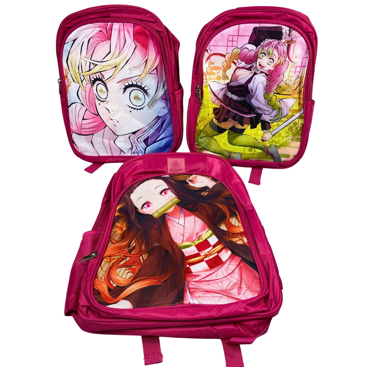 Anime Assorted Design Shoulder Bag with Side Pockets (40 Pcs Lot) - Discount Wholesalers Inc