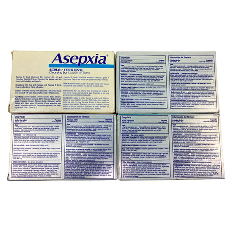 Asepxia Acne Bar Soap Assorted Mix 4OZ (40 Pcs Lot) - Discount Wholesalers Inc