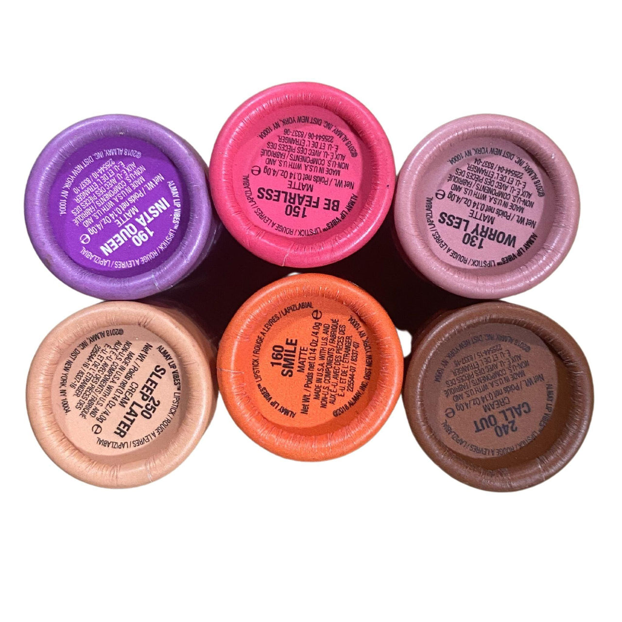 Assorted Almay Lip Vibes Lipstick (50 Pcs Box) - Discount Wholesalers Inc