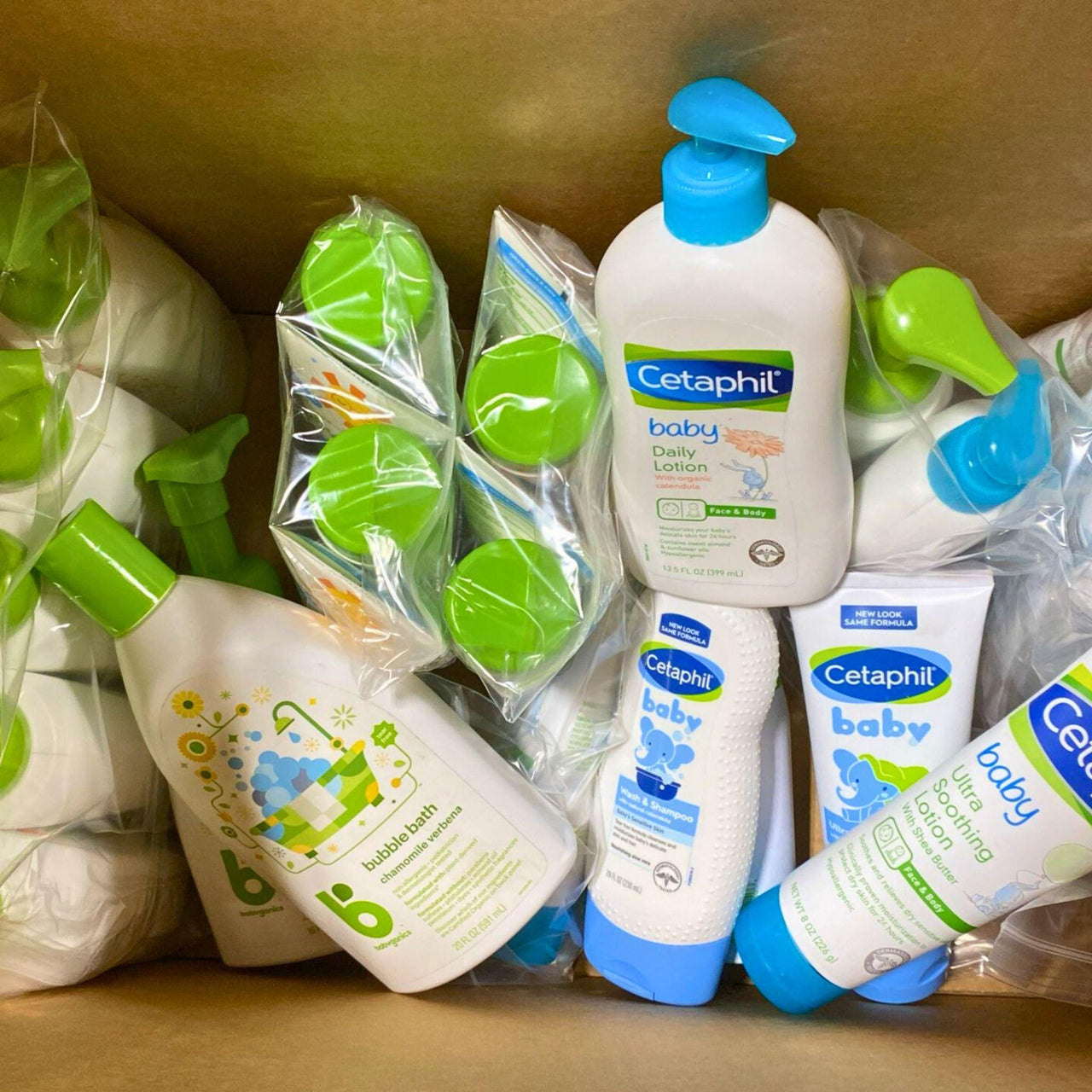 Assorted Baby Care Products Cetaphil Baby & Babyganics (30 Pcs Lot) - Discount Wholesalers Inc