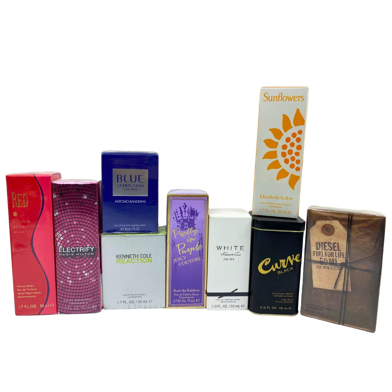 Assorted Fragrance Mix Includes Women & Men Scents (50 Pcs Lot) - Discount Wholesalers Inc