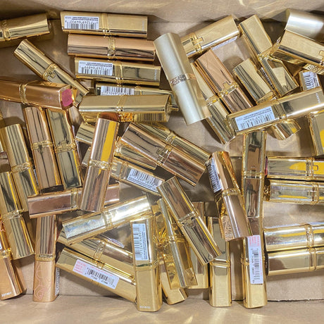 Assorted L'Oreal Paris Colour Riche Original Satin Lipstick Gold ( 50 Pcs Box ) - Discount Wholesalers Inc