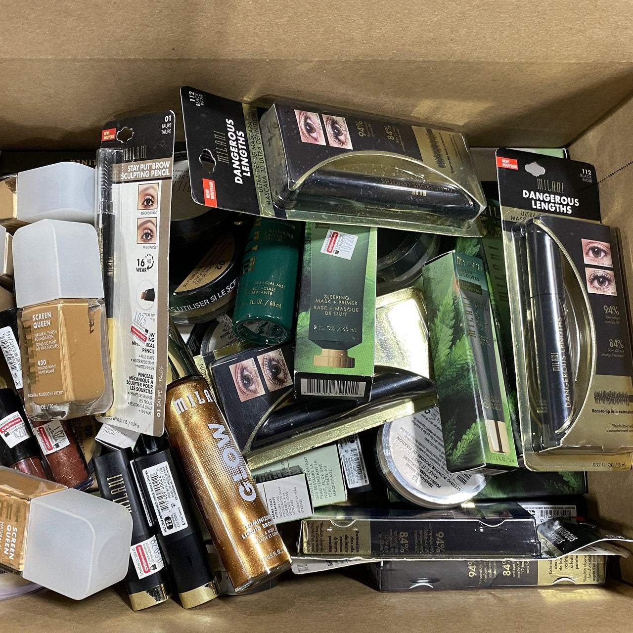 Assorted Milani Makeup Products (50 Pcs Box) - Discount Wholesalers Inc