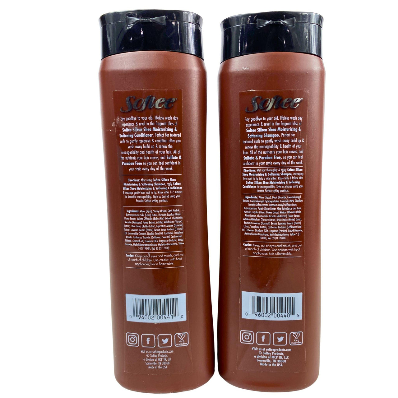 Assorted Silken Shea SOFTEE Shampoo And Conditioner 12.5fl.oz (50 Pcs Lot) - Discount Wholesalers Inc