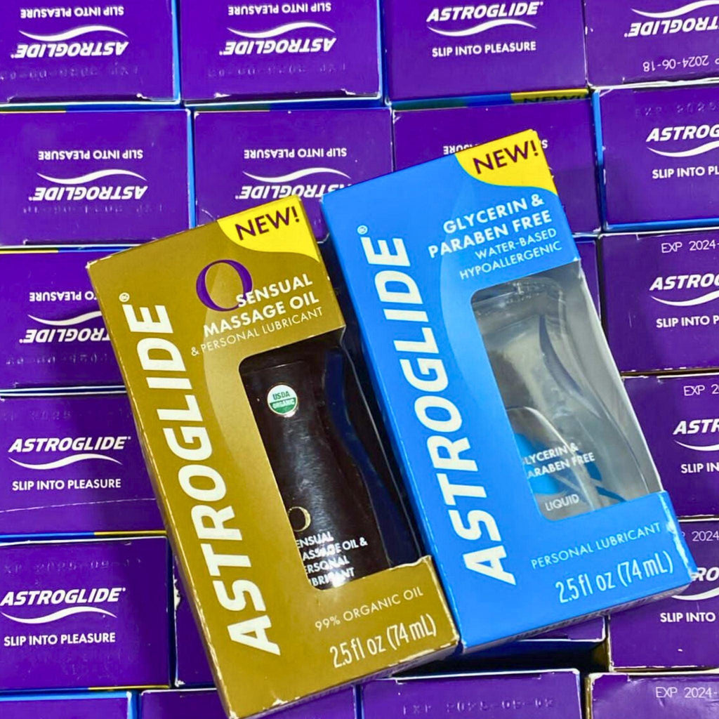 Astroglide Personal Lubricant Sensual Massage Oil , Glycerin & Paraben Free (75 Pcs Lot) - Discount Wholesalers Inc