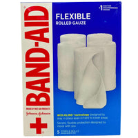 Thumbnail for Band-Aid Johnson + Johnson Flexible Rolled Gauze 5 Sterile Rolls (74 Pcs Lot) - Discount Wholesalers Inc