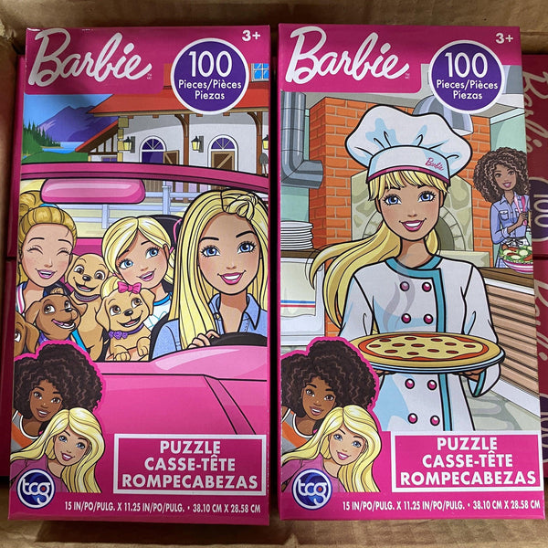 Set 4 puzzle Barbie Maxifloor 192 pezzi 35 x 1,5 x 25 cm –