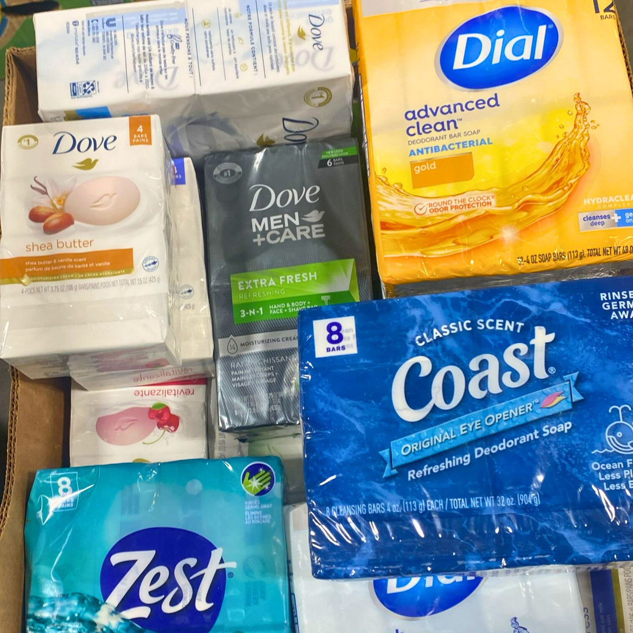 Bar Soap Mix Brands like Dove , Zest & Dial 