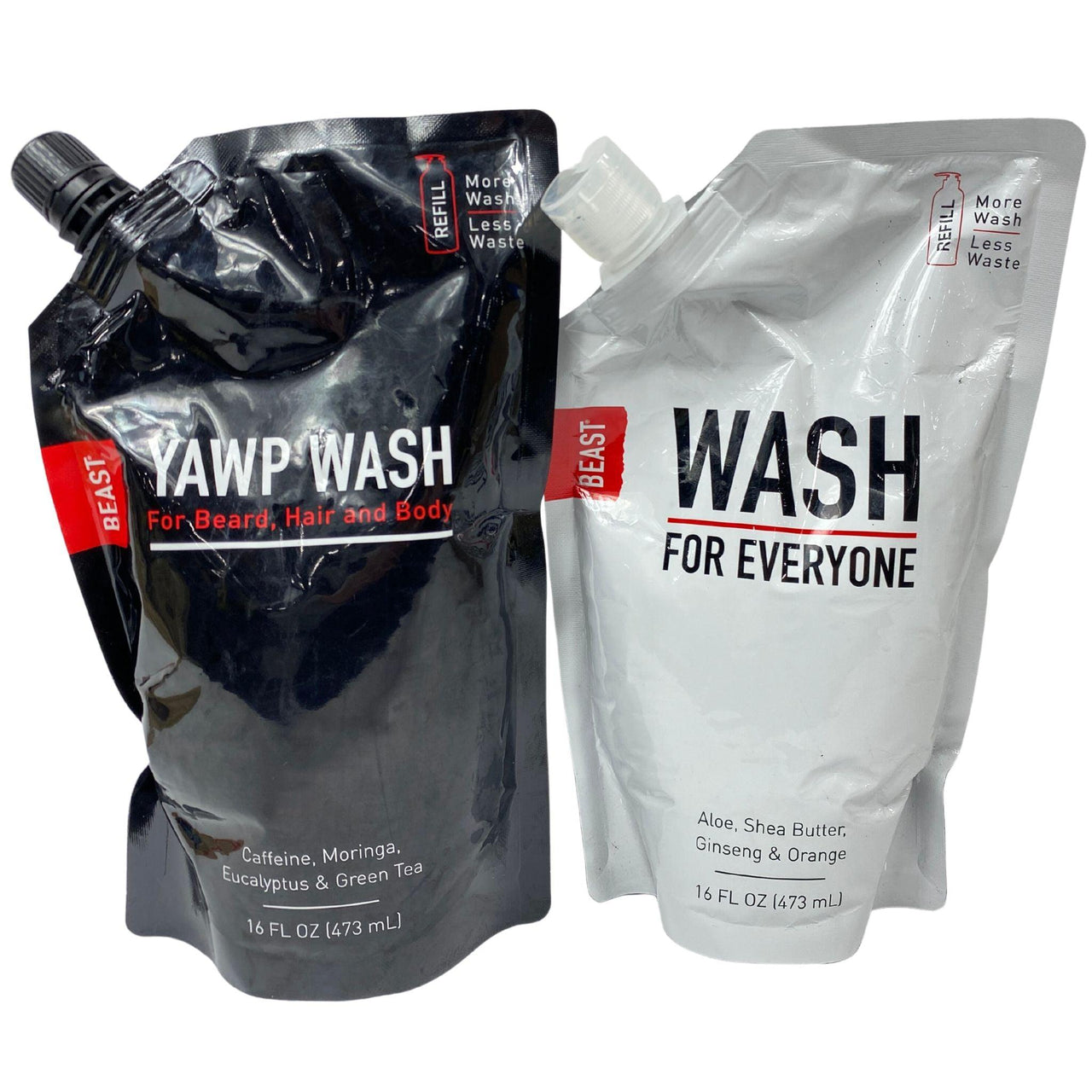 Beast Wash for Everyone & Yawp Wash for Beard,hair and Body 16FL.OZ (25 Pcs Lot) - Discount Wholesalers Inc