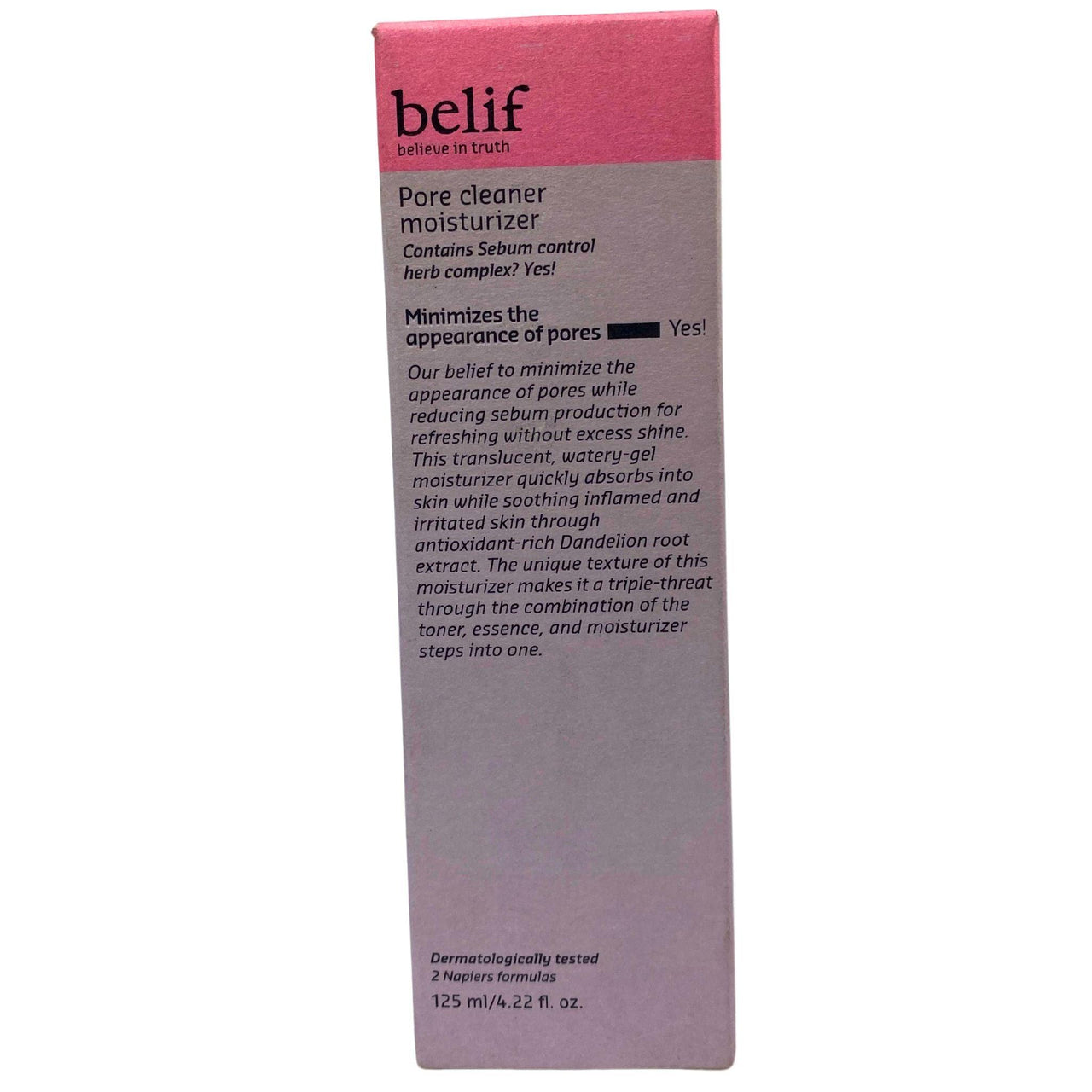 Belif Believe In Truth Pore Cleaner Moisturizer Dermatologically Tested 4.22oz (48 Pcs Lot) - Discount Wholesalers Inc