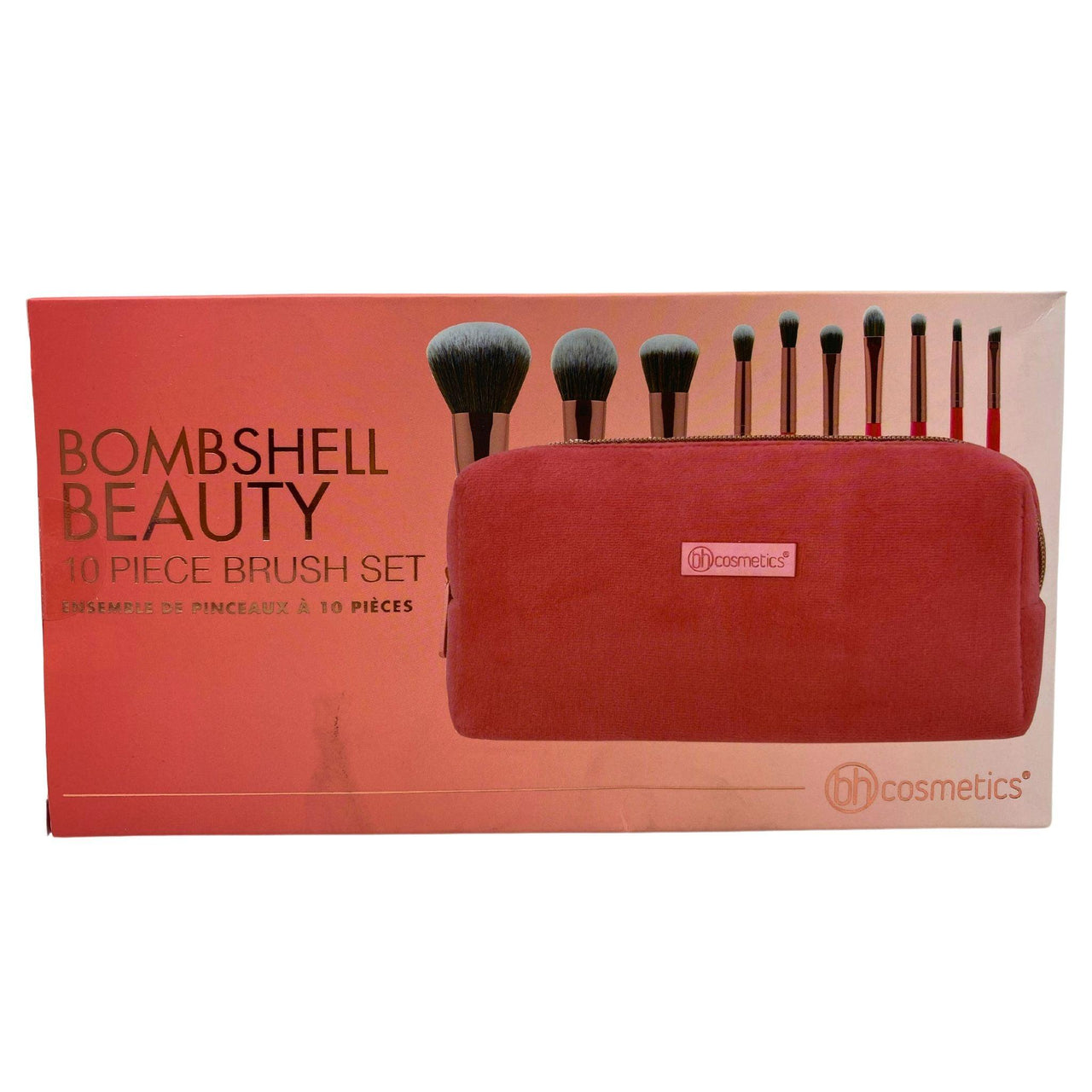 BH Cosmetics Bombshell Beauty 10 Piece Brush Set (24 Pcs Lot) - Discount Wholesalers Inc