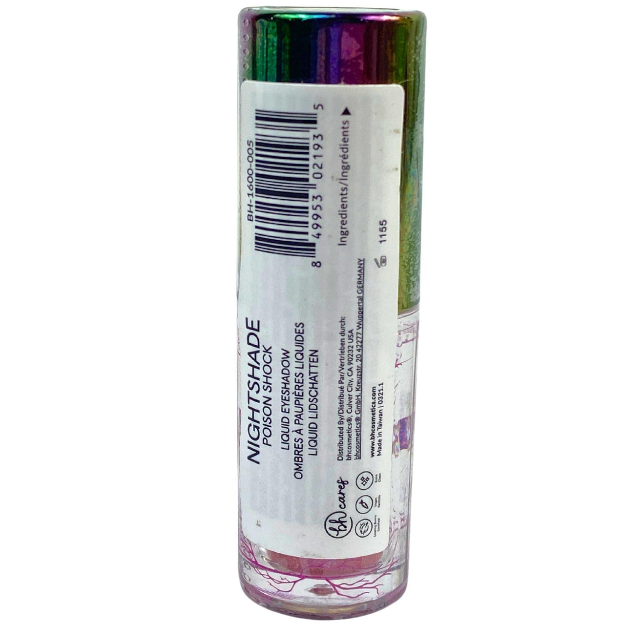 BH Cosmetics Liquid Eyeshadow Nightshade Poison Shock 0.07OZ (60 Pcs Lot) - Discount Wholesalers Inc