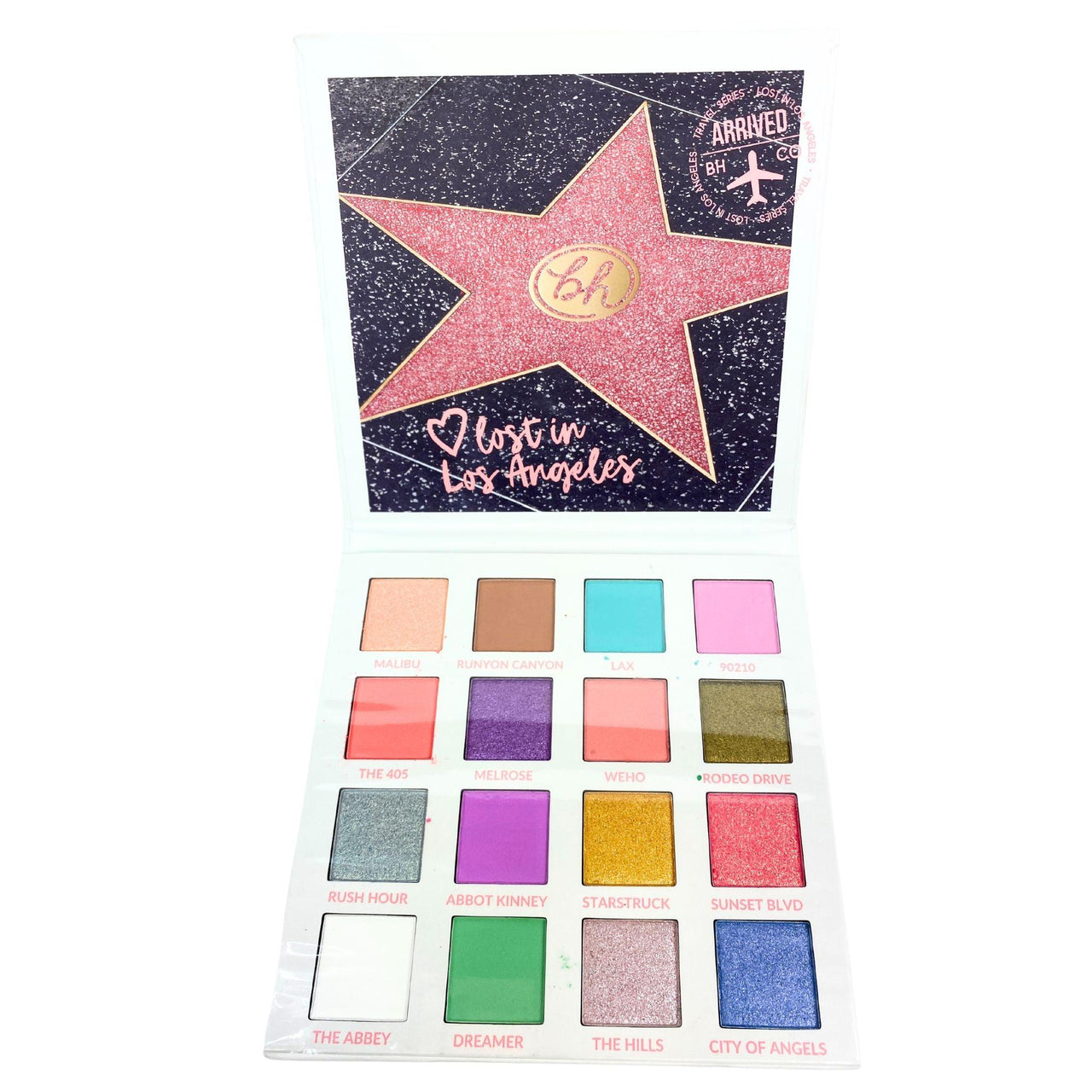 BH Cosmetics Los Angeles 16 Color Shadow Palette (36 Pcs Lot) - Discount Wholesalers Inc