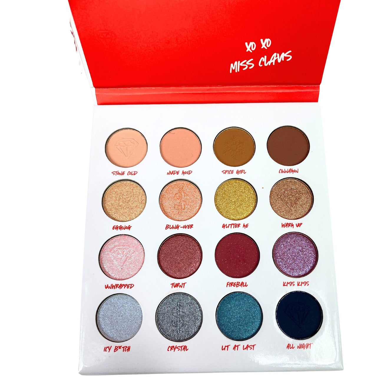 BH Cosmetics Miss Claus SO SPOILED 16 color shadow Palette (48 Pcs Lot) - Discount Wholesalers Inc
