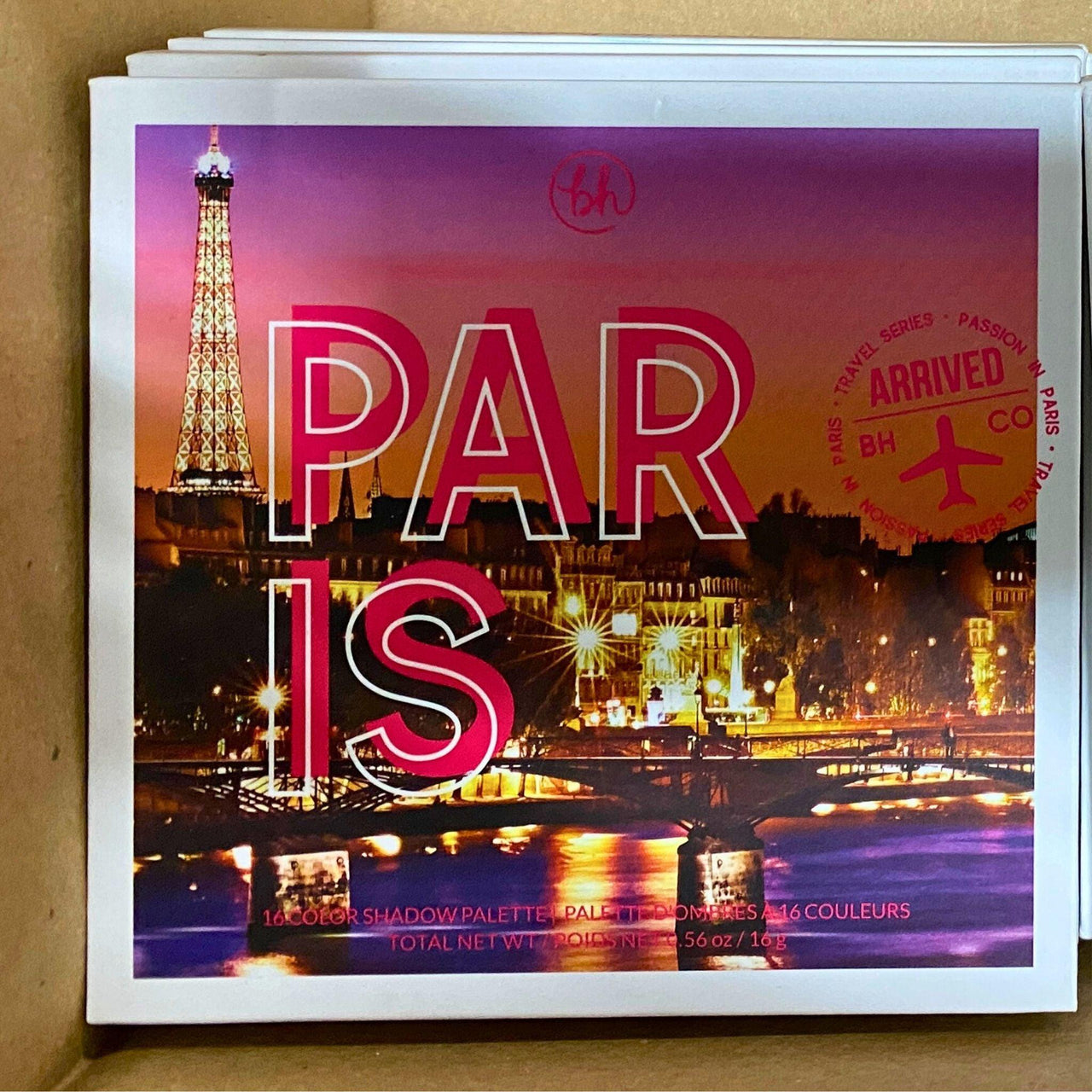 BH Cosmetics "Passion In Paris" 16 Color Shadow Palette (22 Pcs Lot) - Discount Wholesalers Inc