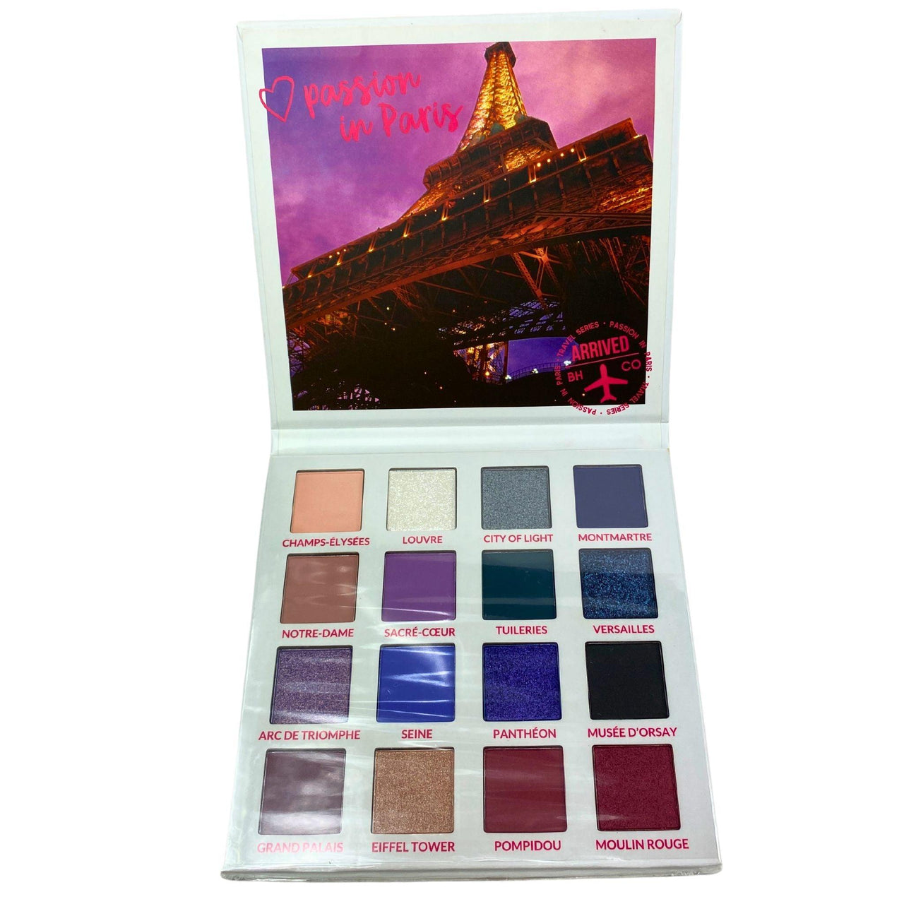 BH Cosmetics "Passion In Paris" 16 Color Shadow Palette (22 Pcs Lot) - Discount Wholesalers Inc