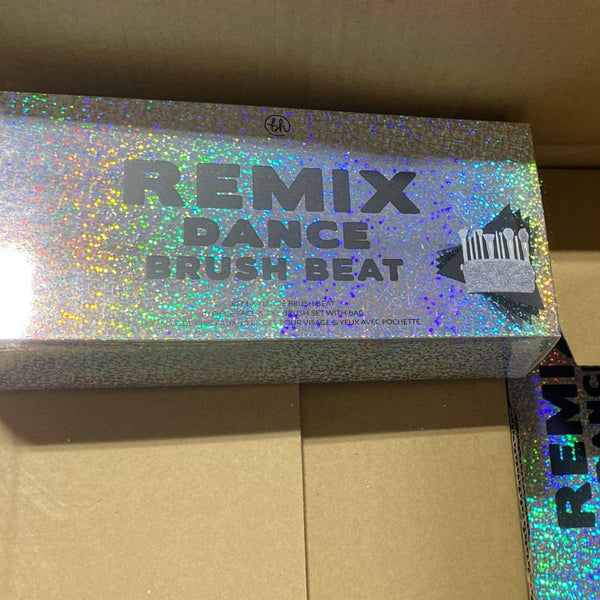 BH Cosmetics Remix Dance Brush Beat 10 piece face & eye brush with bag (24 Pcs Lot) - Discount Wholesalers Inc