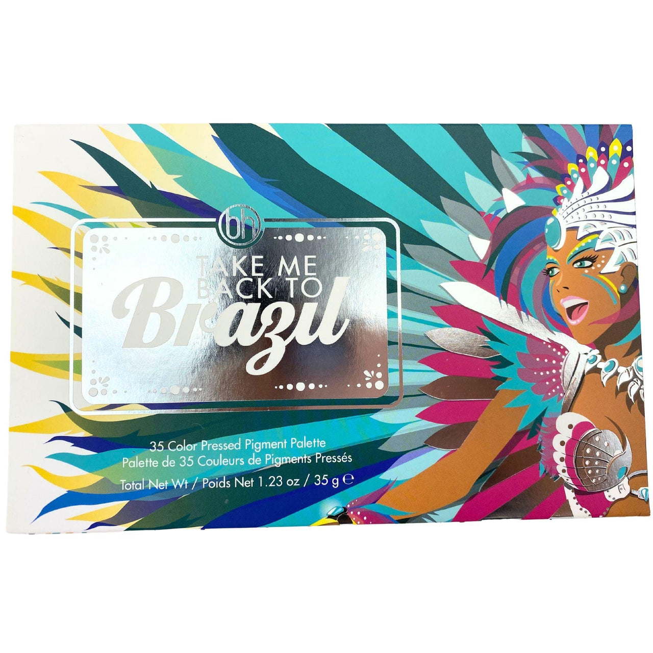 BH Cosmetics Take Me Back To Brazil 35 Color Pressed Pigment Palette (42 Pcs Lot) - Discount Wholesalers Inc
