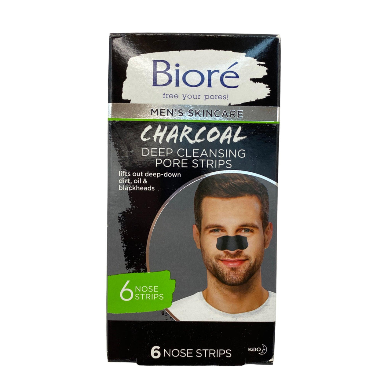 Biore Men's Skincare Charcoal Deep Cleansing Pore Strips (50 Pcs Box) - Discount Wholesalers Inc
