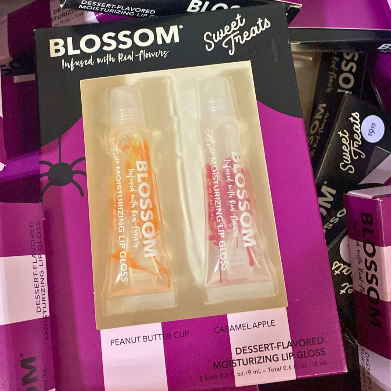 Blossom Infused with Real Flowers Sweet Treats Dessert-Flavored Moisturizing Lip Gloss (50 Pcs Lot) - Discount Wholesalers Inc