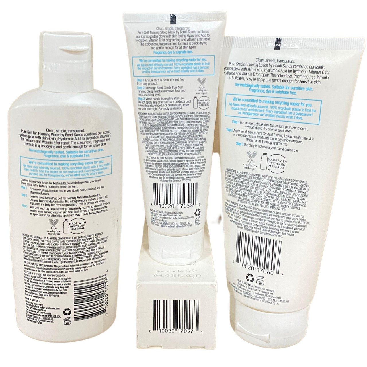 Bondi Sands PURE Assorted Self Tan Products (30 Pcs Lot) - Discount Wholesalers Inc