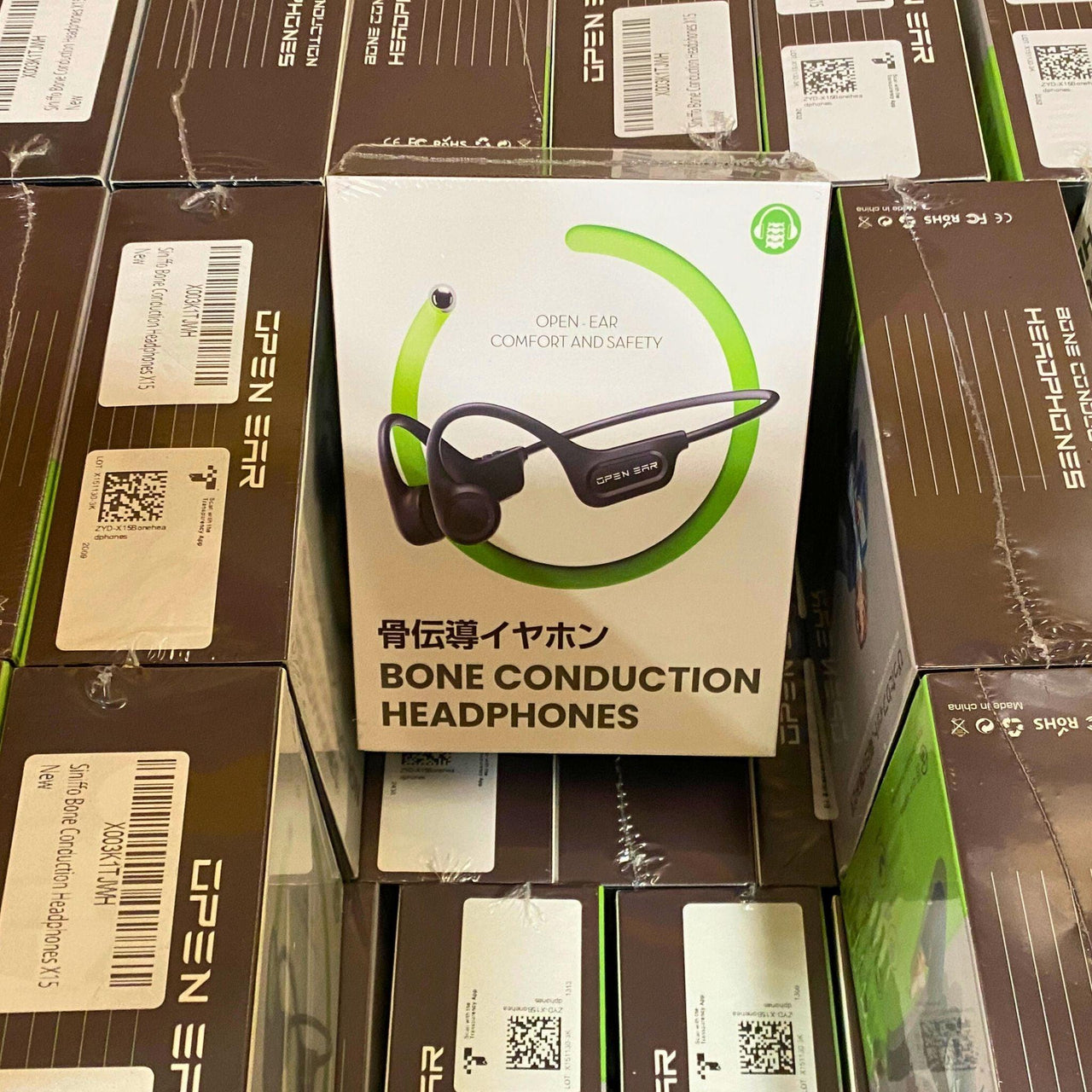 Bone Conduction Headphones Open-Ear Comfort & Safety (30 Pcs Lot) - Discount Wholesalers Inc