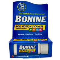 Thumbnail for Bonine for Motion Sickness Prevents & Treats Nausea , Dizziness And Vomiting Chewable Tablets (50 Pcs Lot) - Discount Wholesalers Inc