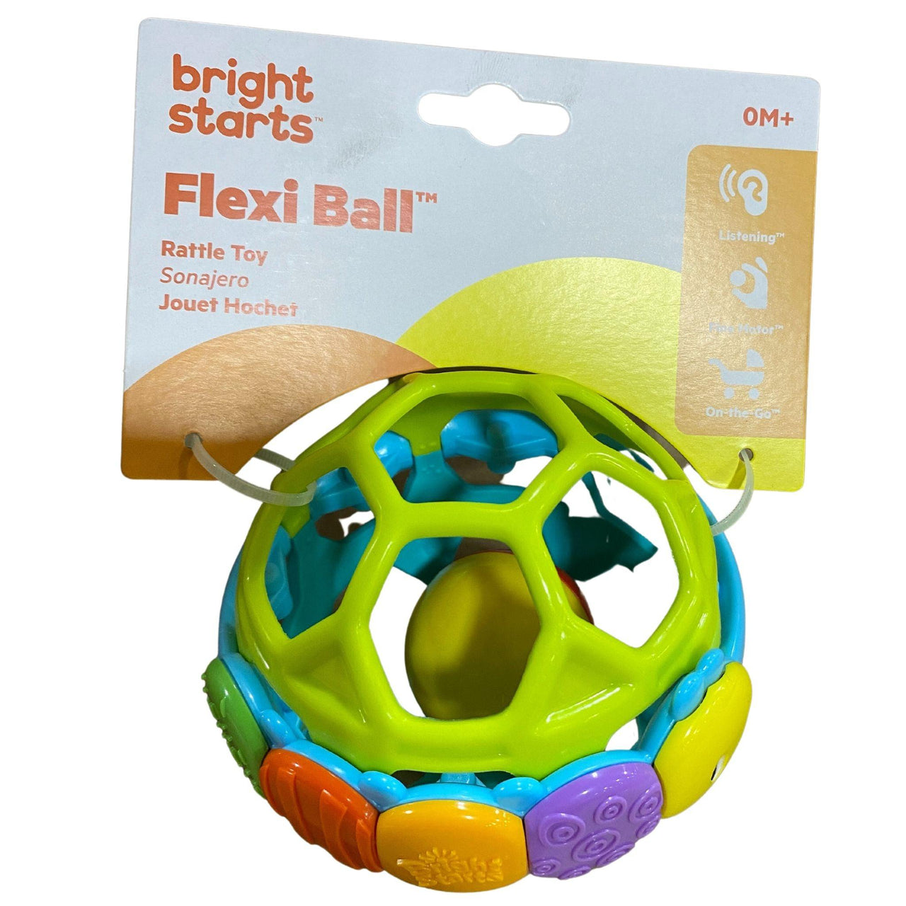 Bright Starts Flexi Ball Rattle Toy 0m+ (70 Pcs Lot) - Discount Wholesalers Inc