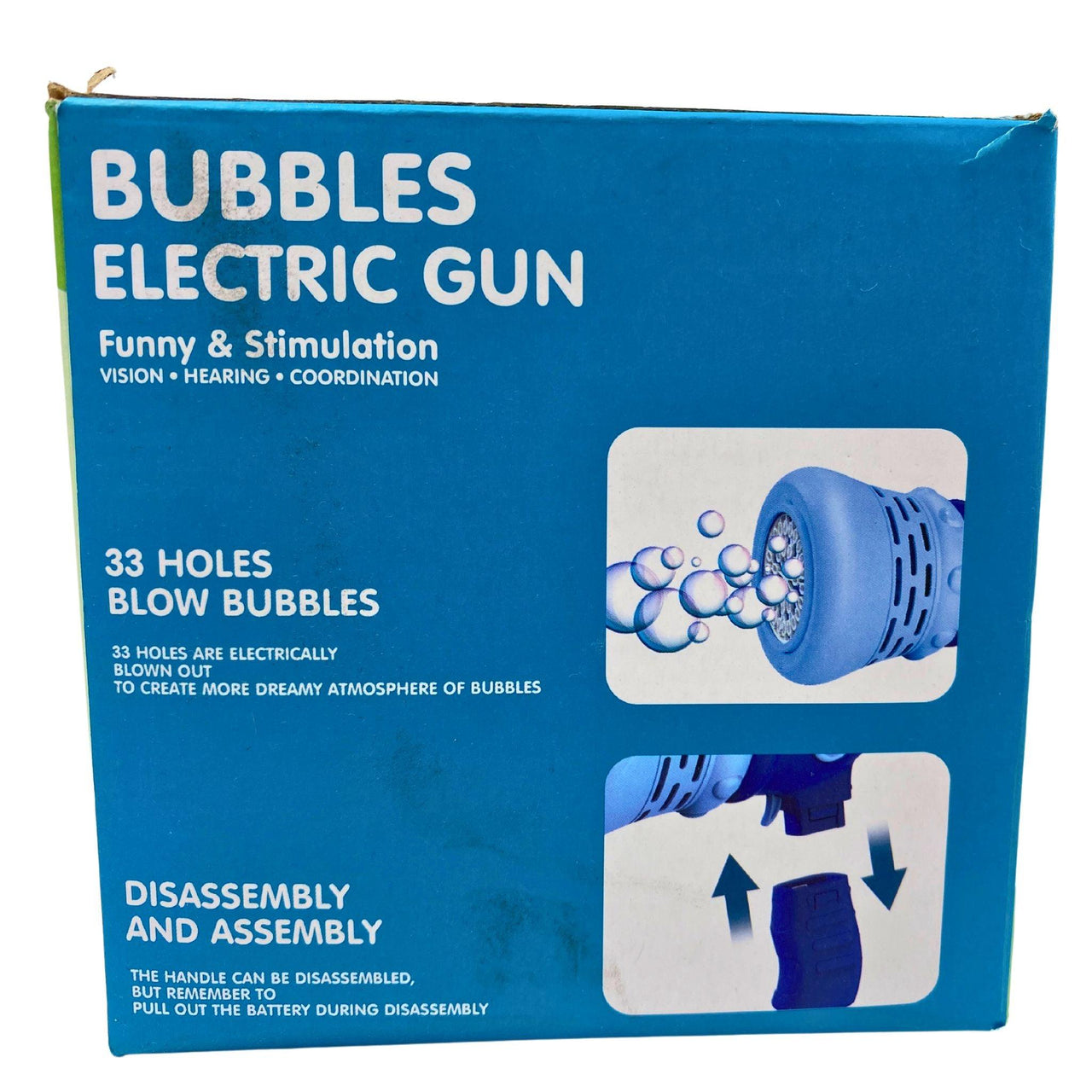 Bubbles Electric Gun Funny & Stimulation Ages 3+ (50 Pcs Lot) - Discount Wholesalers Inc