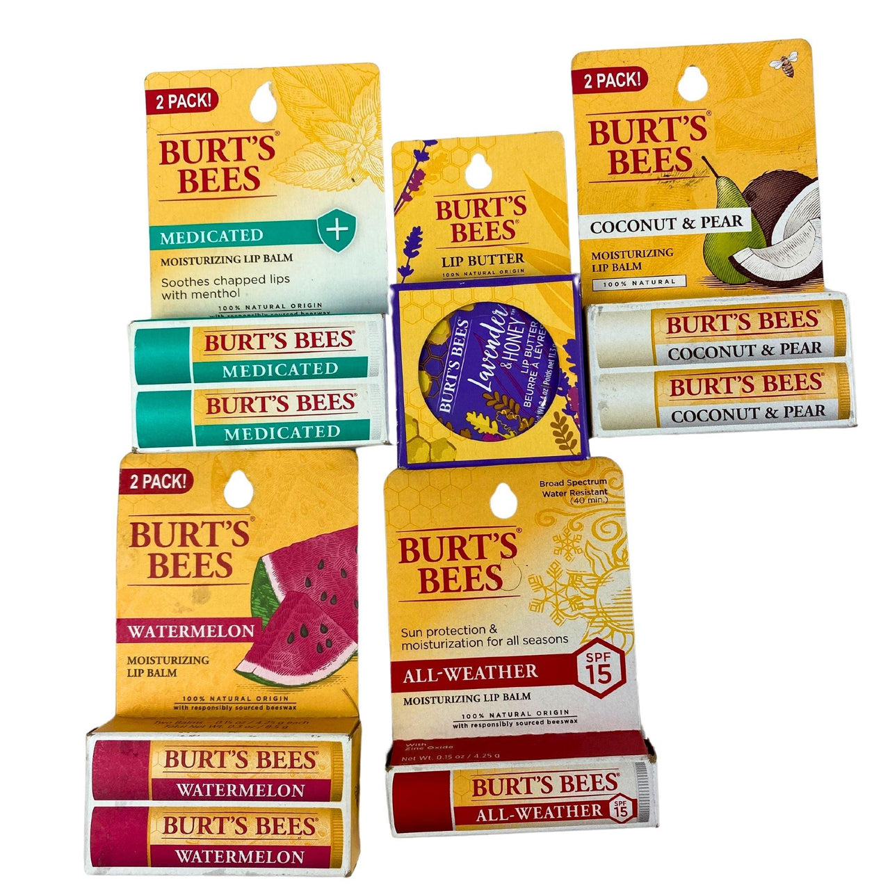 Burt's Bees Lip Care Assorted Mix (60 Pcs Lot) - Discount Wholesalers Inc