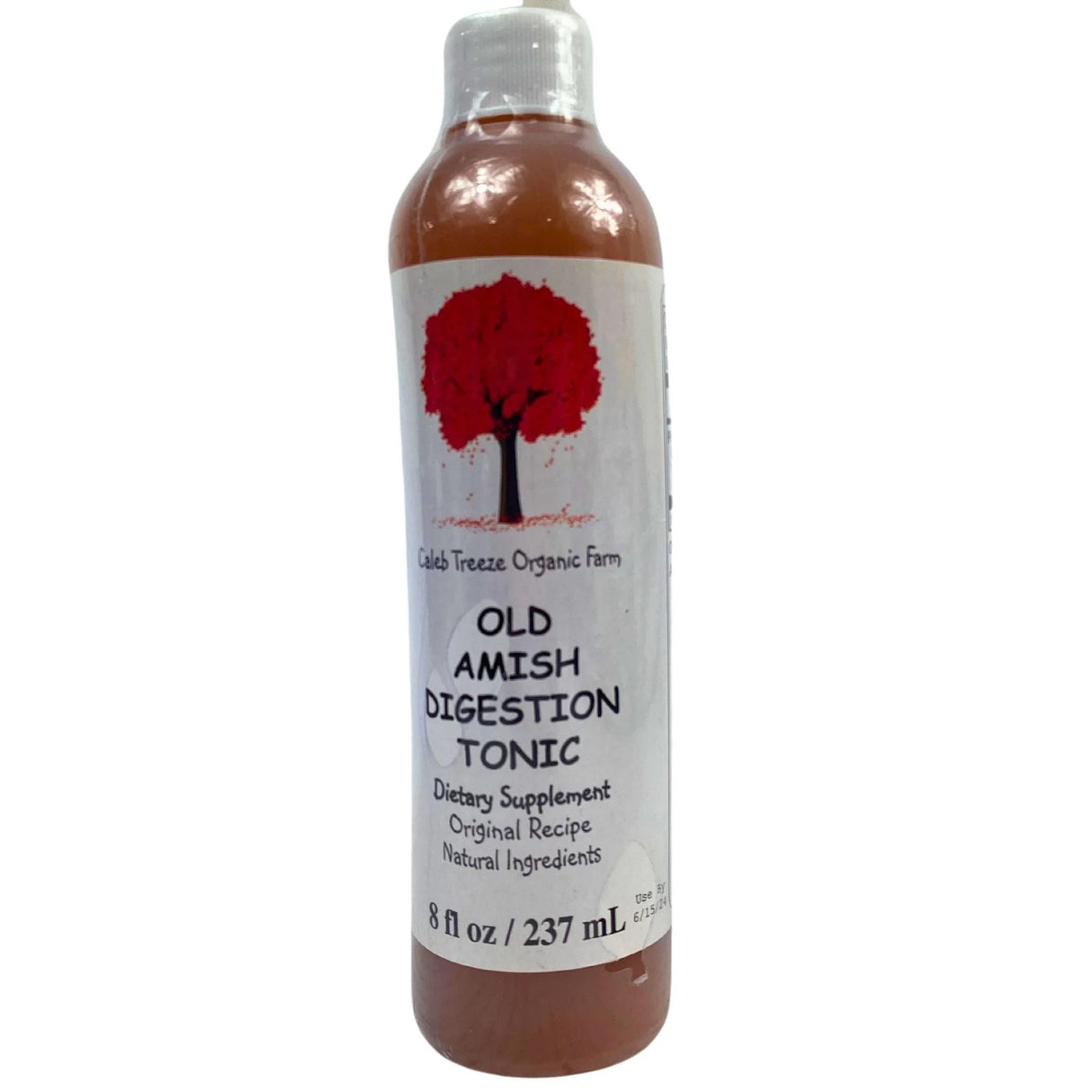 Caleb Treeze Organic Farm Old Amish Digestion Tonic Dietary Supplement Original Recipe Natural Ingredients 8OZ (50 Pcs Lot) - Discount Wholesalers Inc