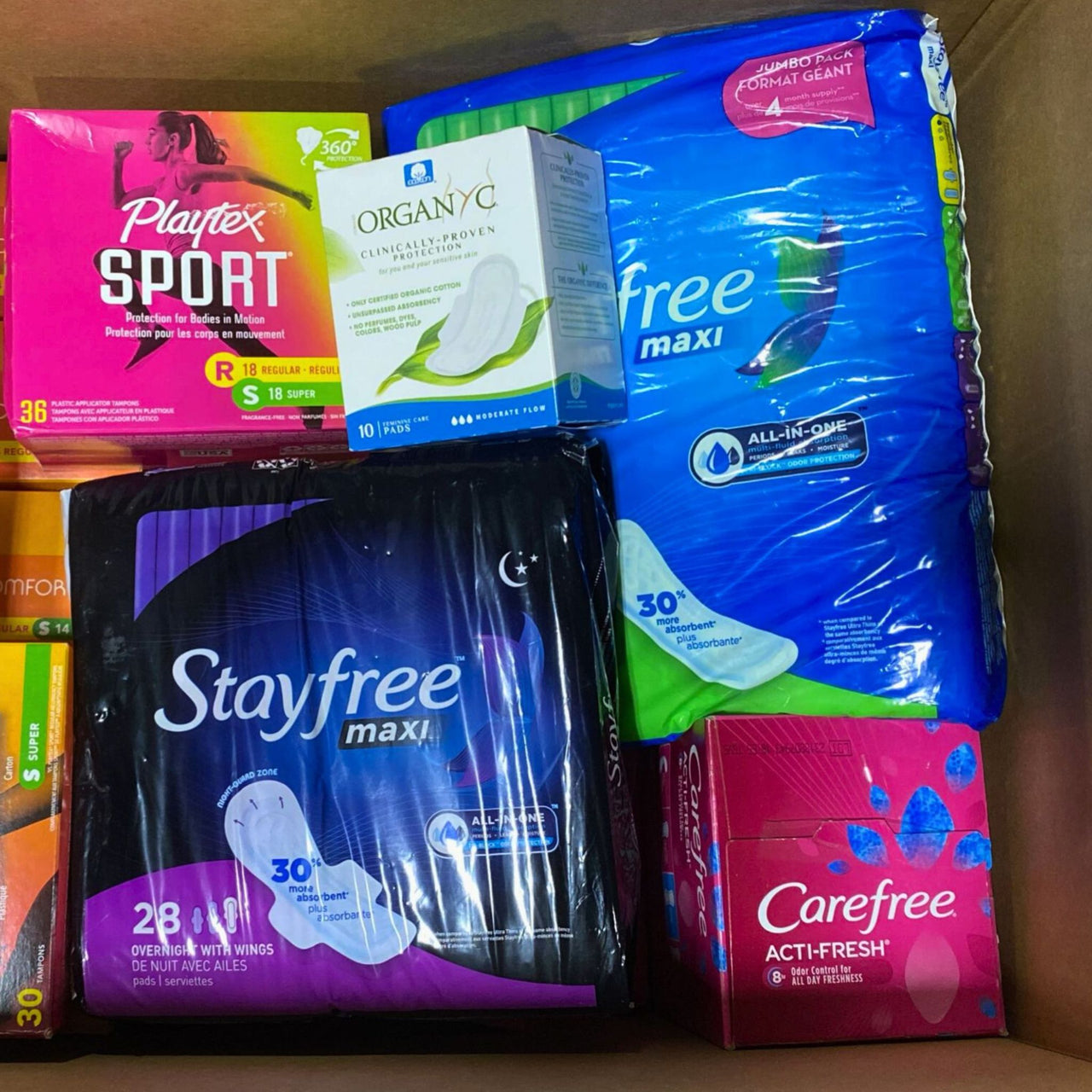 Feminine Care Assorted Mix Includes Tampons & Pads