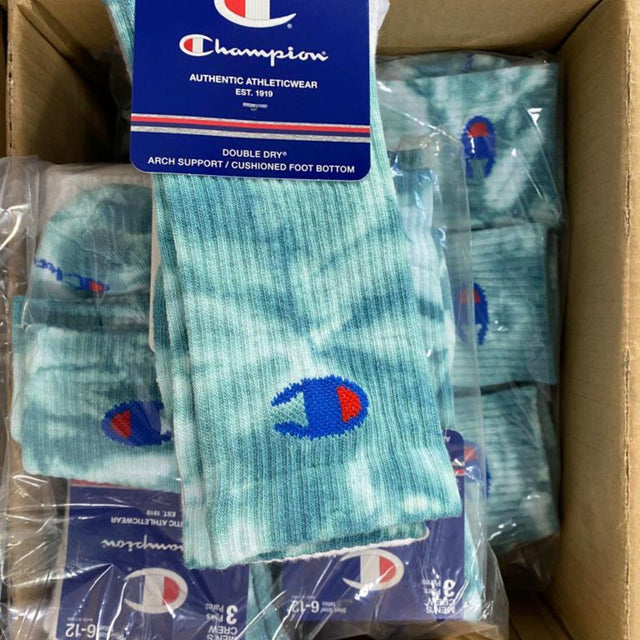 Champion Crew Socks (3 Pairs / pack - 12 pks / Case) - Discount Wholesalers Inc