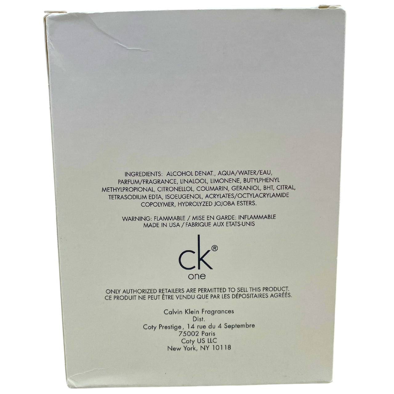 Ck One Eau De Toilette Calvin Klein