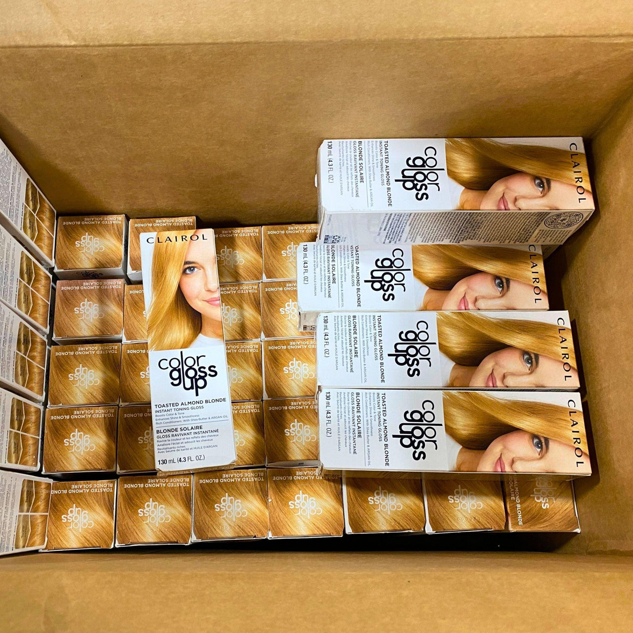 Clairol Color Gloss Up TOASTED ALMOND BLONDE Instant Toning 130ml 4.3 el. Oz (50 Pcs Lot) - Discount Wholesalers Inc